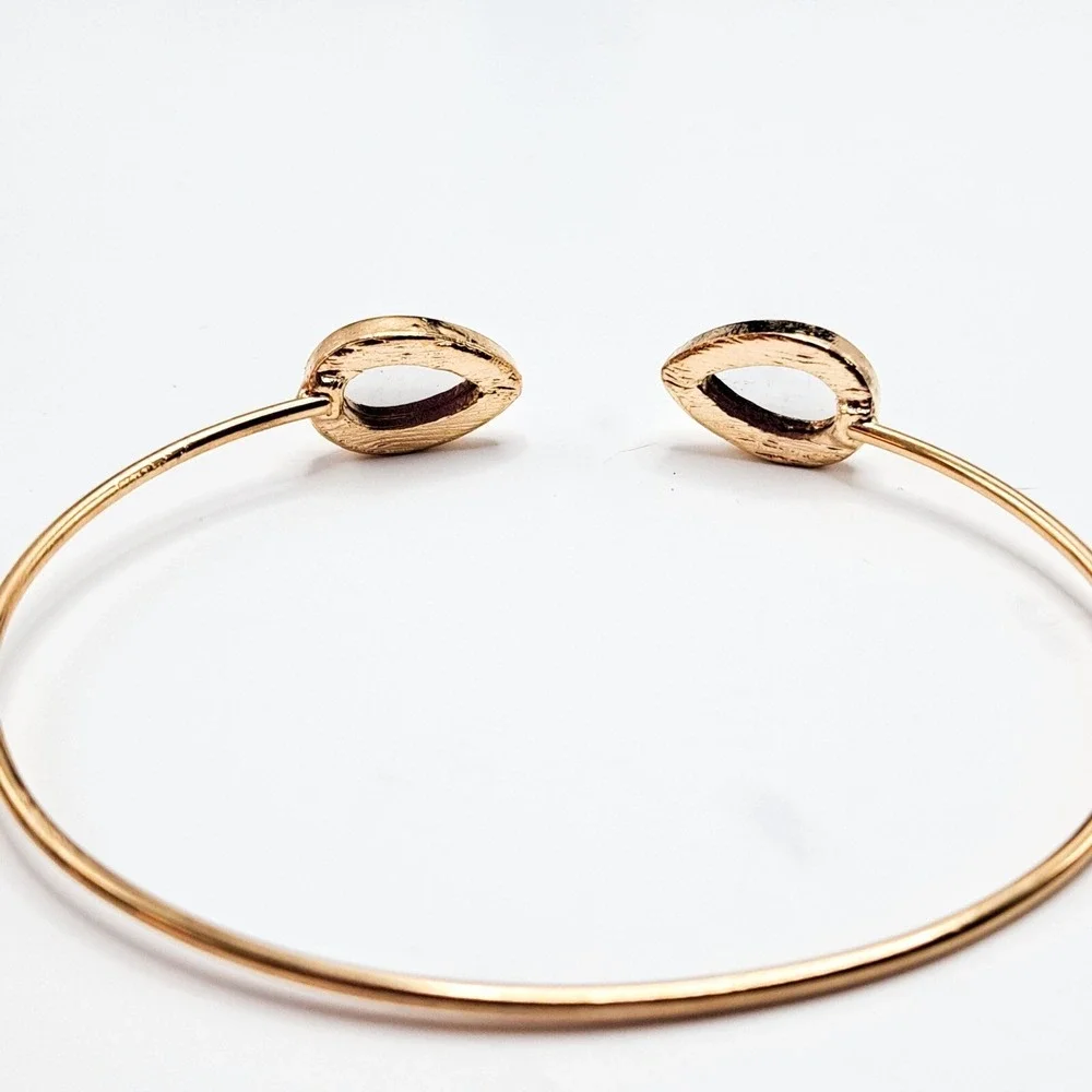 Gold‎ Bangle Bracelet Set Arrowhead Teardrop Rhinestone Stackable Boho Chic